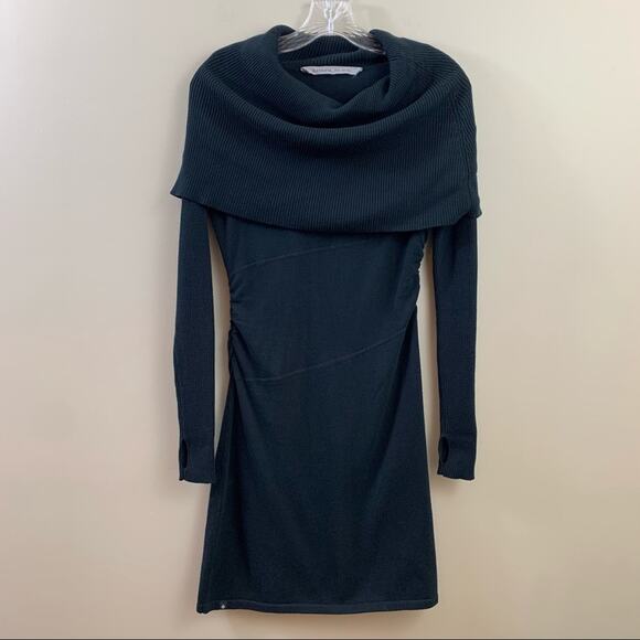 Athleta Dresses & Skirts - Athleta Dorset Cowl Neck Charcoal Long Sleeve Sweater Dress